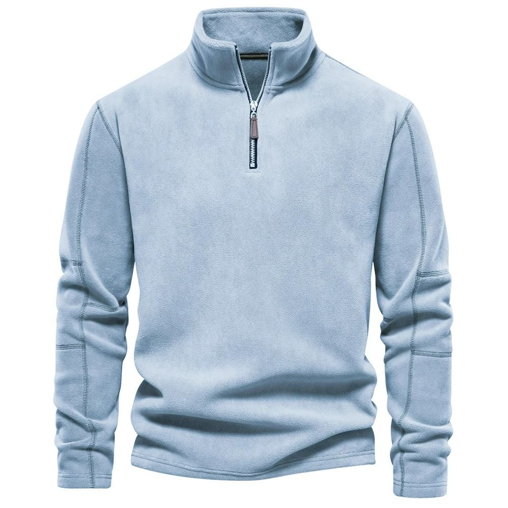 Pullover con cerniera per uomo, ideale per i giorni autunnali o invernali.