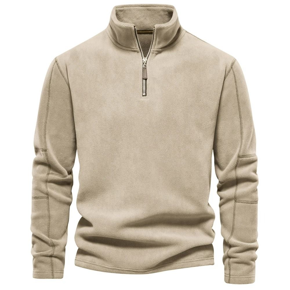 Pullover con cerniera per uomo, ideale per i giorni autunnali o invernali.