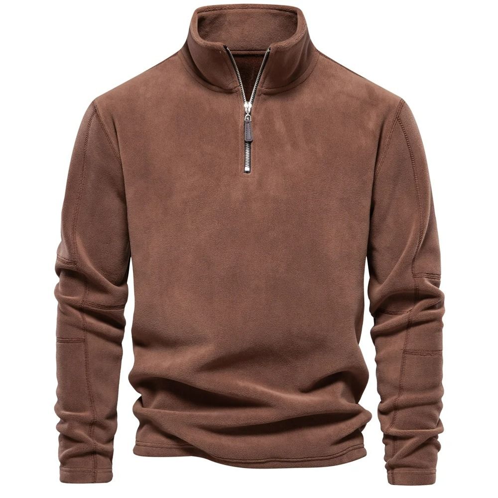 Pullover con cerniera per uomo, ideale per i giorni autunnali o invernali.